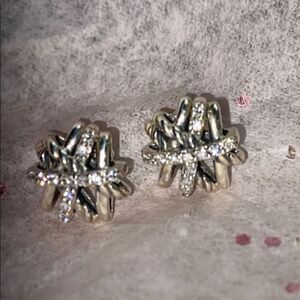 David Yurman Crossover Diamond Earrings!